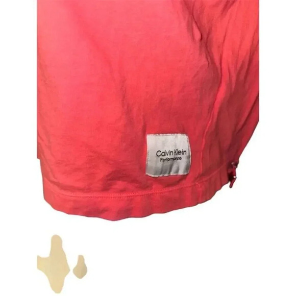 Calvin Klein Performance Bungee Hem Pocket Cotton T-Shirt Watermelon M - Picture 6 of 14